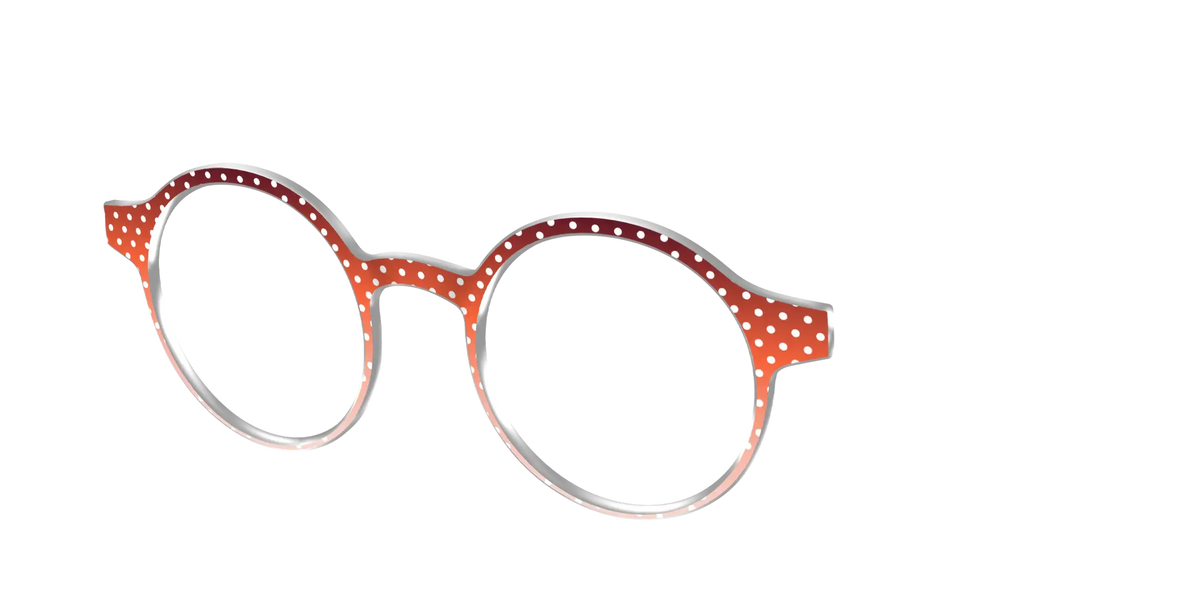 The Maroon to Blush Gradient Polka Dot
