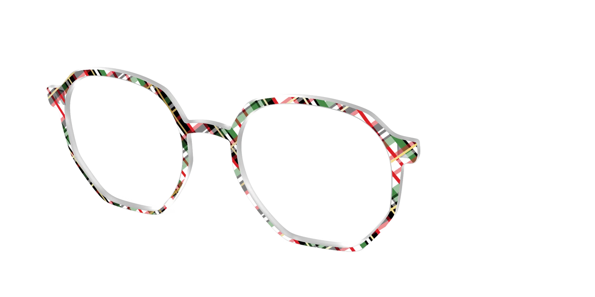 The Evergreen Plaid with Foil Crystal