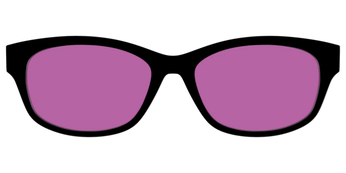 The Black with Violet Golf lens