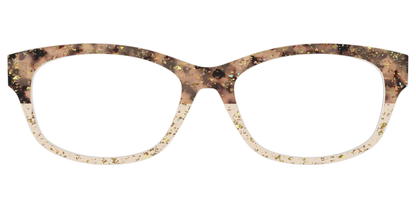 The Khaki Tortoise Crystal Split with Gold Flakes
