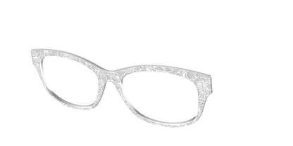 The Pale Gray Floral Lace