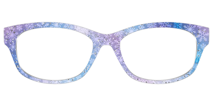 The Pastel Snowflake with Iridescent Glitter