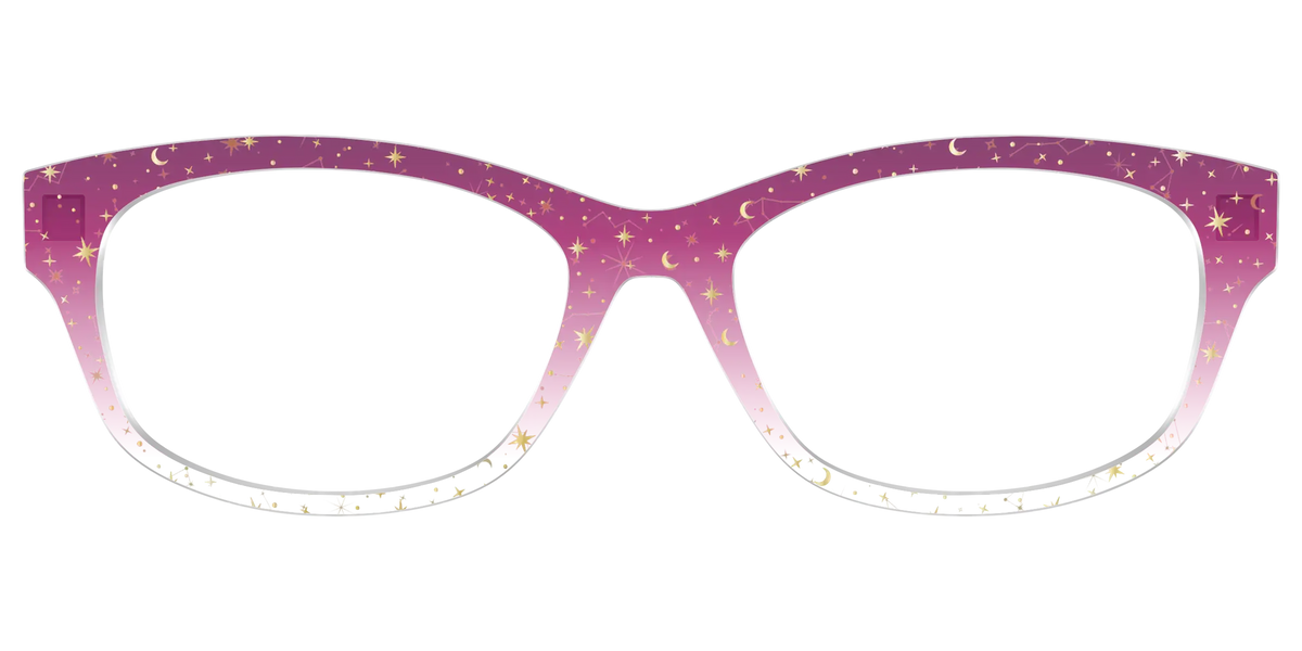 The Pink Ombre Gold Foil Crystal