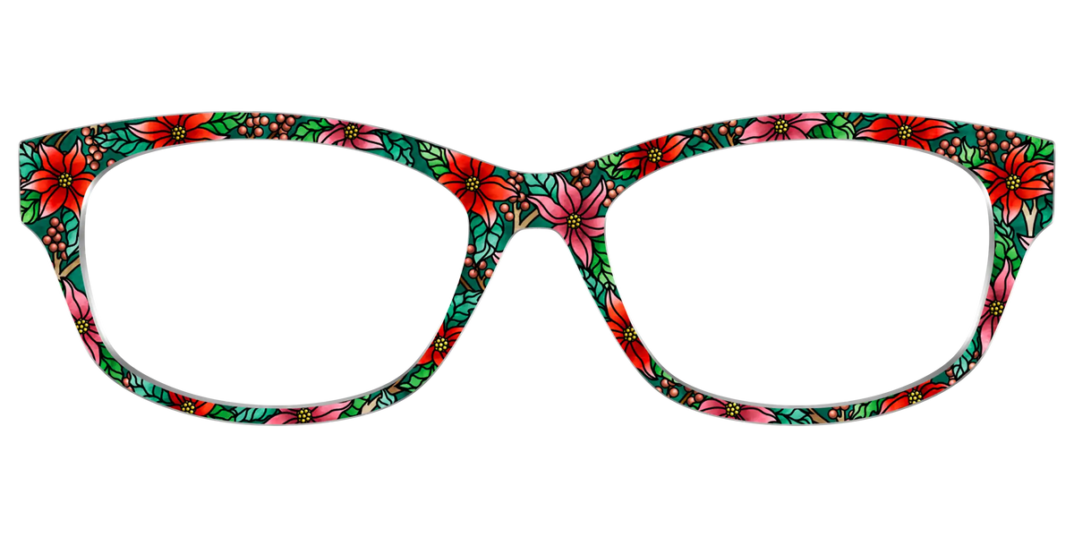 The Poinsettia Stained Glass
