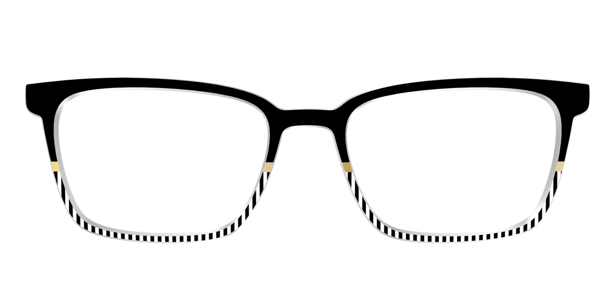 The Chic Stripes Crystal with Gold Foil