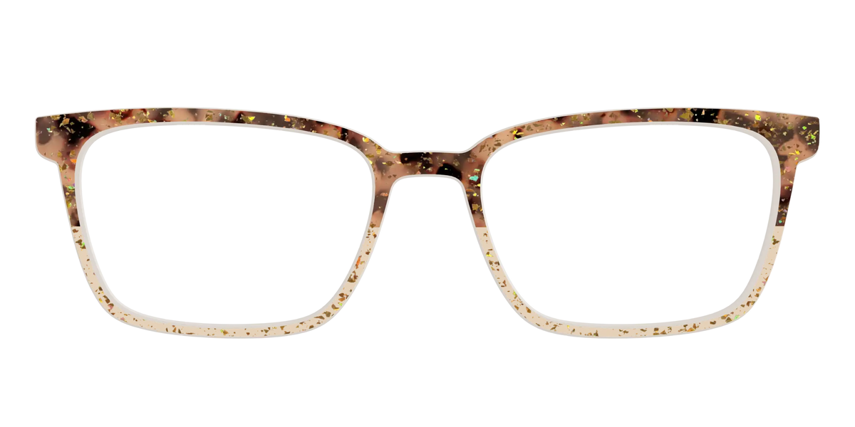 The Khaki Tortoise Crystal Split with Gold Flakes