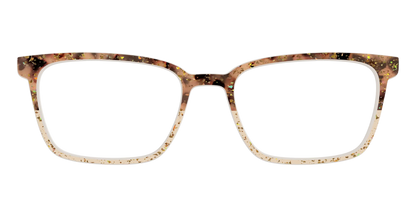 The Khaki Tortoise Crystal Split with Gold Flakes