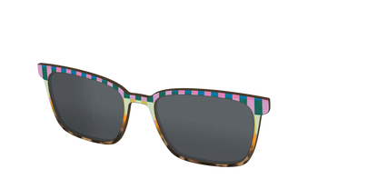 The Polarized Summer Stripes Tortoise Sun Top