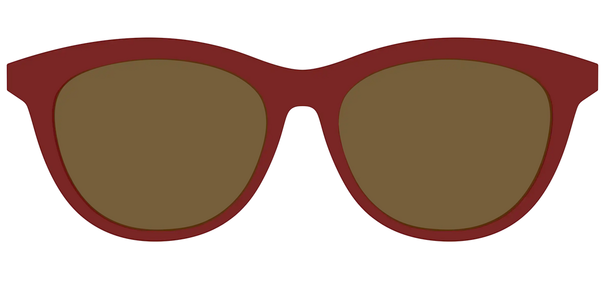 The Polarized Burgundy Sun Top