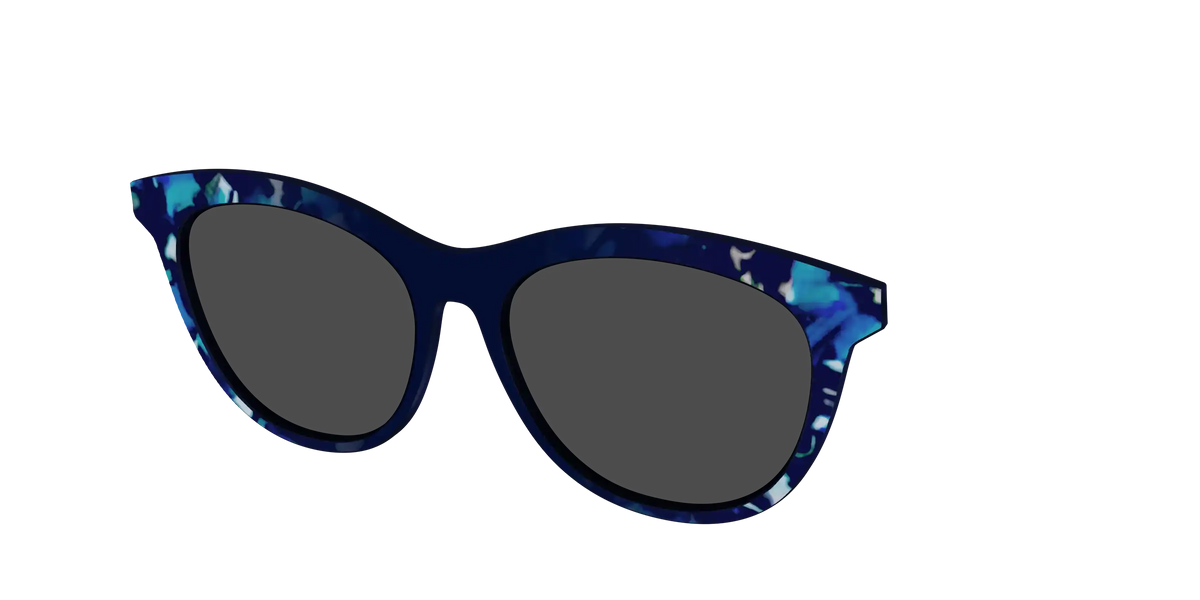 The Polarized Indigo Tortoise Sun Top