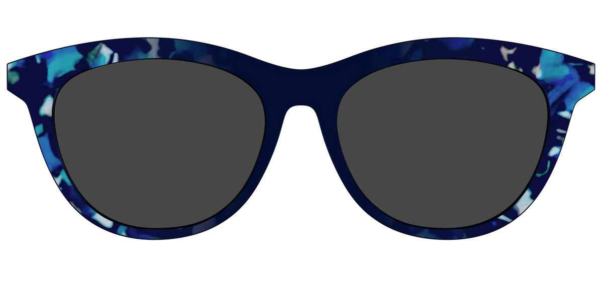 The Polarized Indigo Tortoise Sun Top