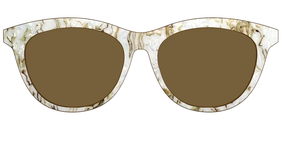 The Polarized Ivory Sand Pearl Shell Sun Top