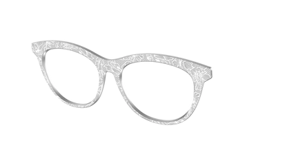 The Pale Gray Floral Lace
