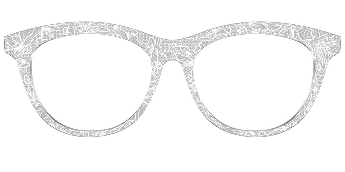 The Pale Gray Floral Lace
