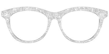 The Pale Gray Floral Lace