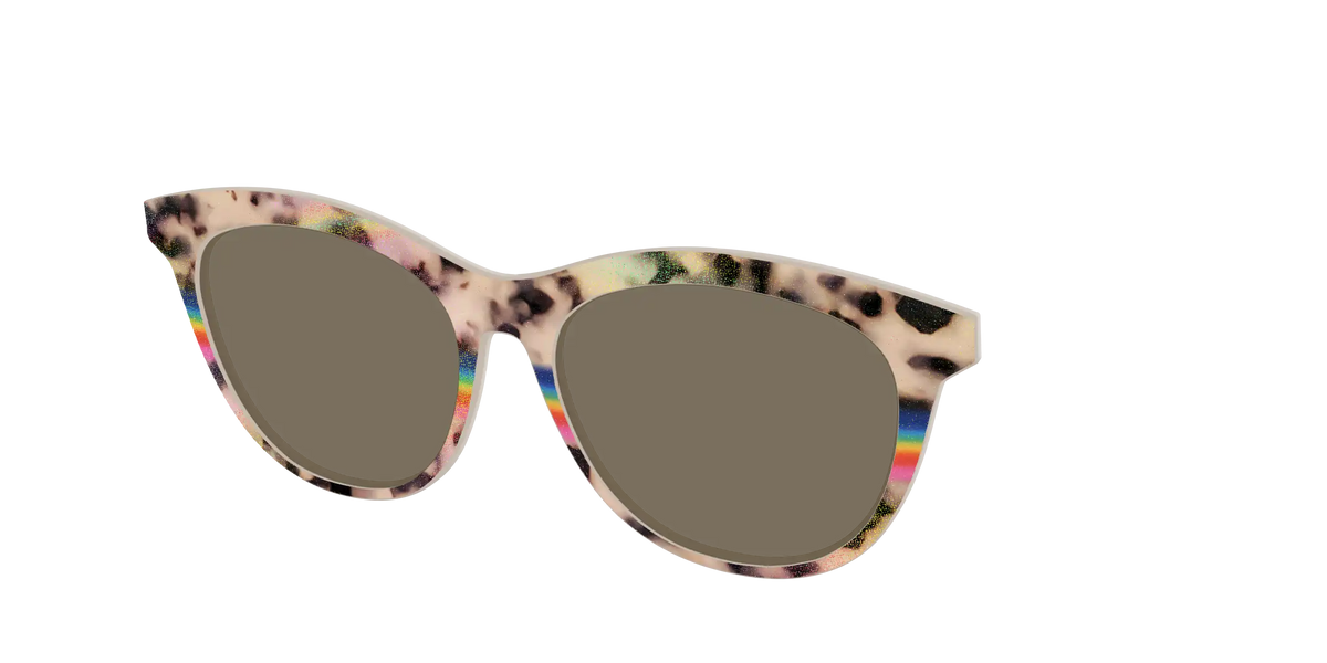 The Polarized Prism Split Tortoise Sun Top
