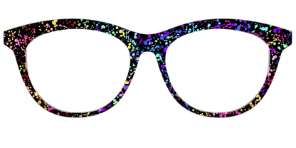 The Rainbow Splatter Black