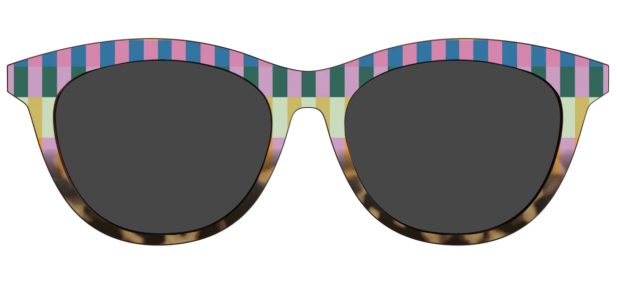 The Polarized Summer Stripes Tortoise Sun Top