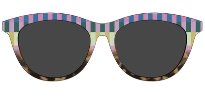The Polarized Summer Stripes Tortoise Sun Top