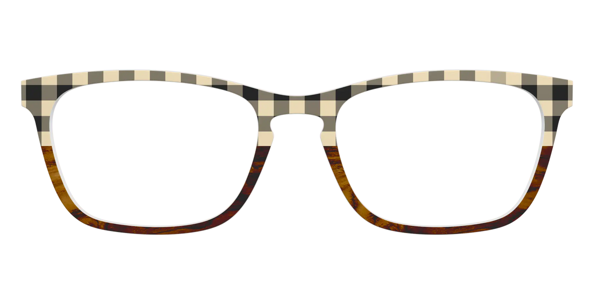 The Ivory Plaid Wood Split