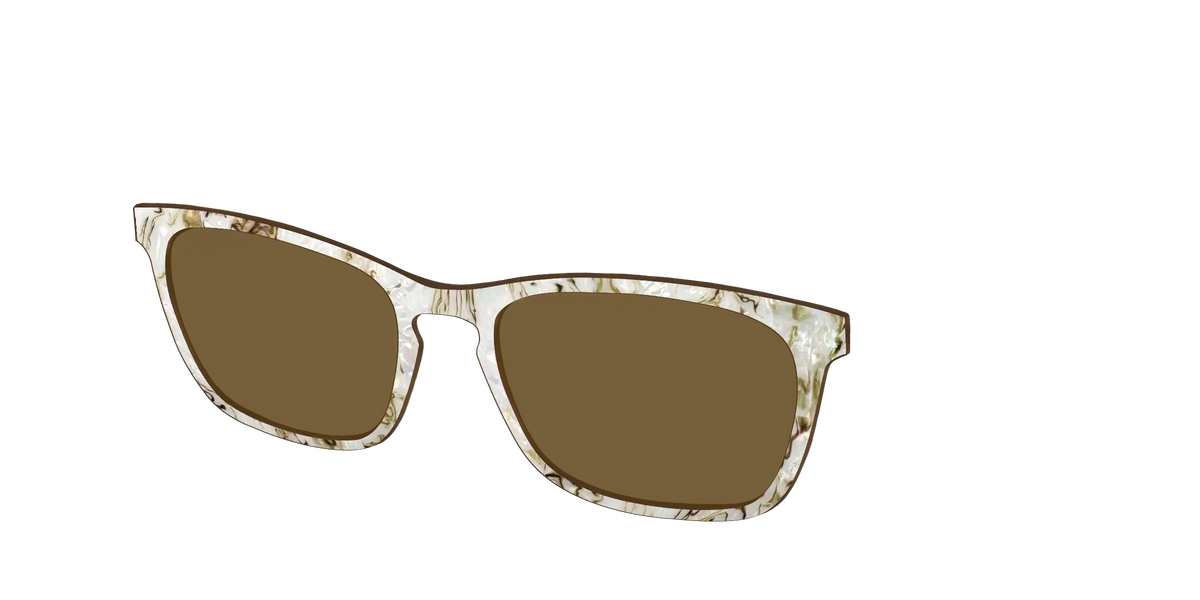 The Polarized Ivory Sand Pearl Shell Sun Top