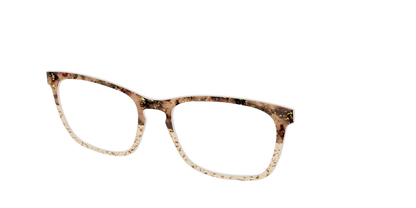 The Khaki Tortoise Crystal Split with Gold Flakes