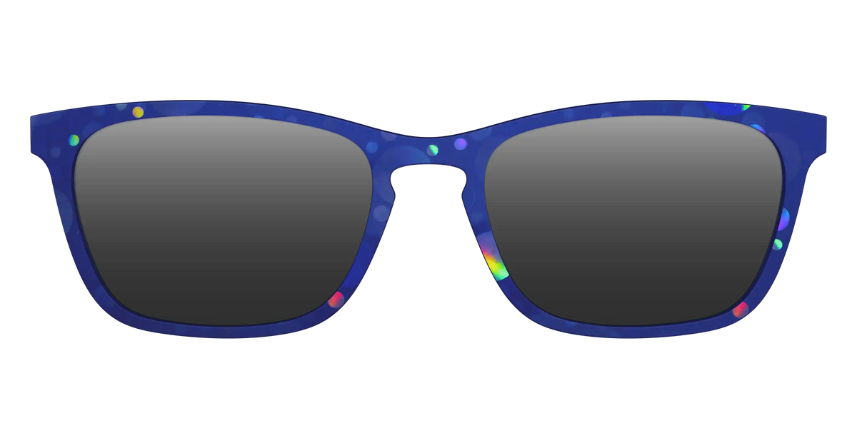 The Polarized Navy Holographic Bubbles Sun Top