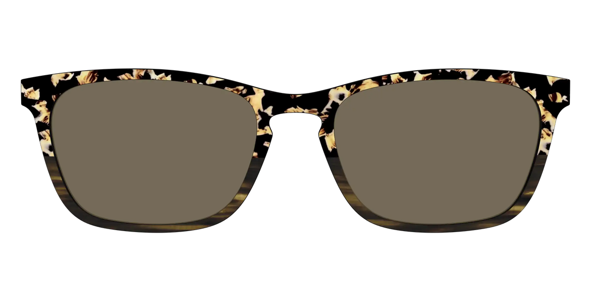 The Polarized Caramel Tortoise Horn Split Sun Top