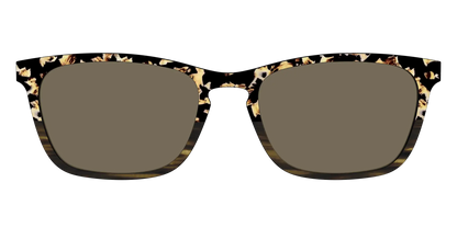 The Polarized Caramel Tortoise Horn Split Sun Top