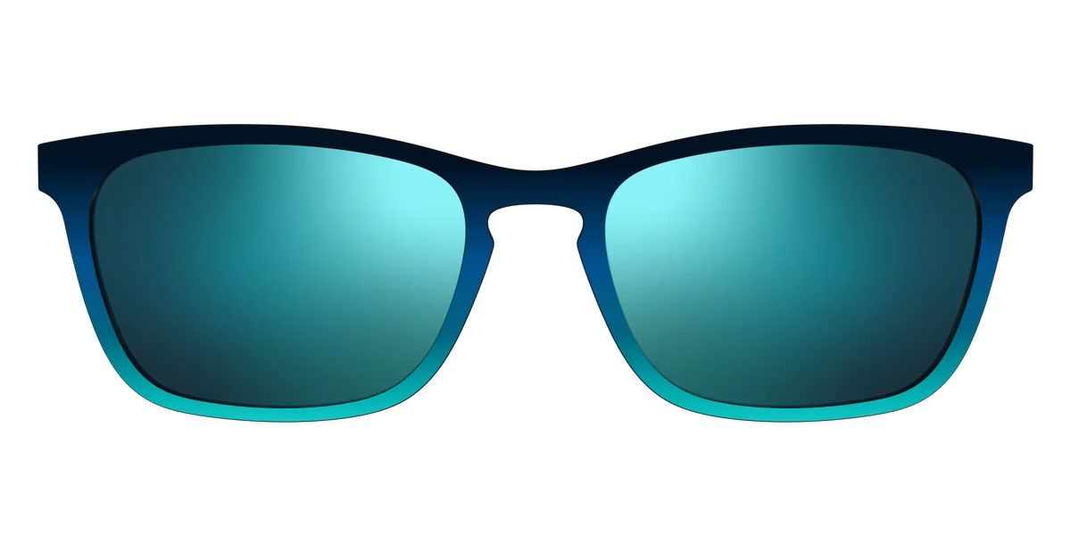 The Polarized Royal Blue to Seafoam Gradient Sun Top