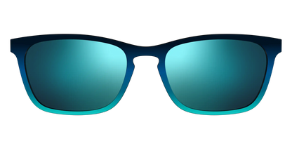 The Polarized Royal Blue to Seafoam Gradient Sun Top