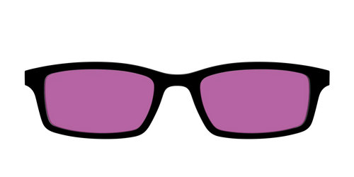 The Black with Violet Golf lens