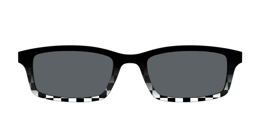 The Polarized Checkerboard Fade Sun Top