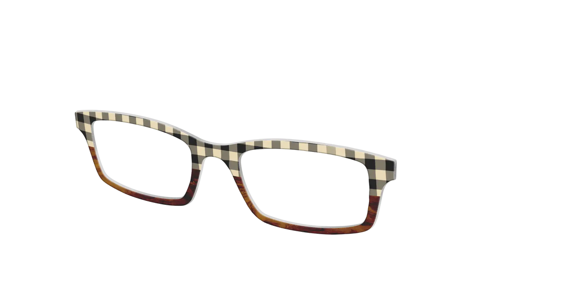 The Ivory Plaid Wood Split