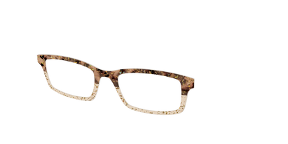 The Khaki Tortoise Crystal Split with Gold Flakes