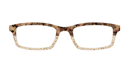 The Khaki Tortoise Crystal Split with Gold Flakes