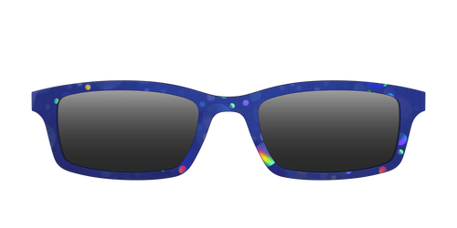 The Polarized Navy Holographic Bubbles Sun Top