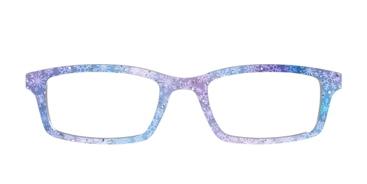 The Pastel Snowflake with Iridescent Glitter