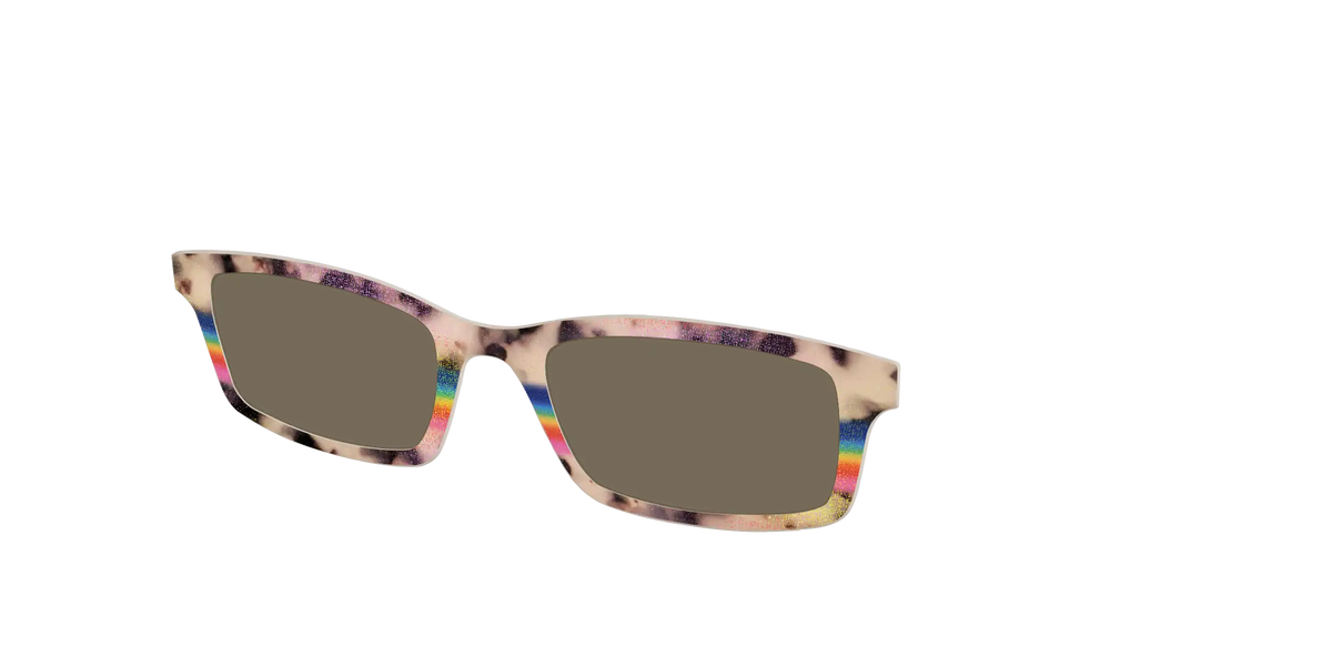 The Polarized Prism Split Tortoise Sun Top