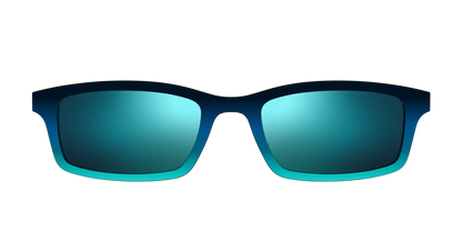 The Polarized Royal Blue to Seafoam Gradient Sun Top