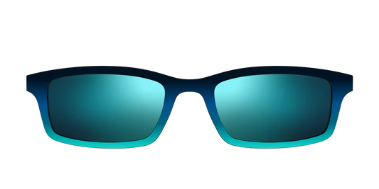 The Polarized Royal Blue to Seafoam Gradient Sun Top