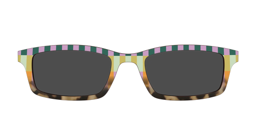 The Polarized Summer Stripes Tortoise Sun Top