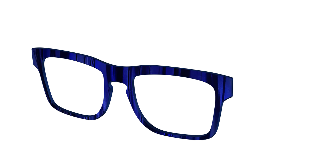 The Indigo Moire Stripes