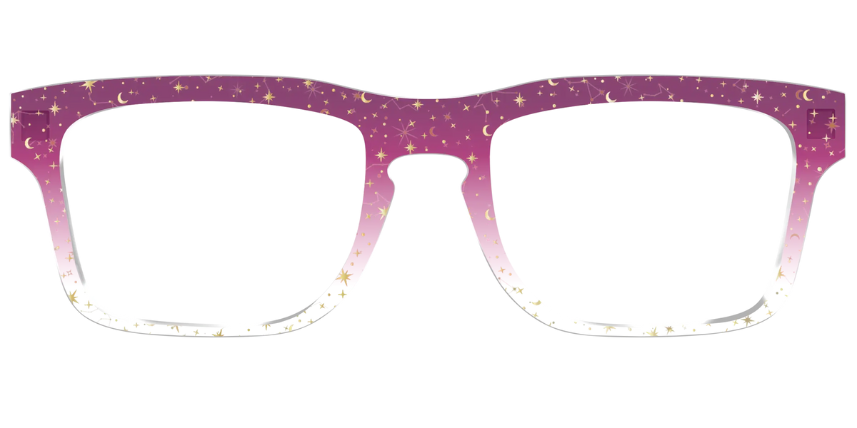 The Pink Ombre Gold Foil Crystal