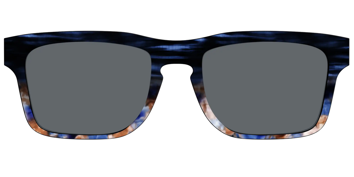 The Polarized Blue Horn Tortoise Sun Top
