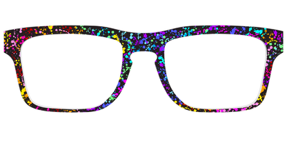 The Rainbow Splatter Black