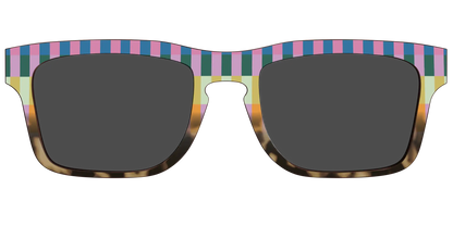 The Polarized Summer Stripes Tortoise Sun Top