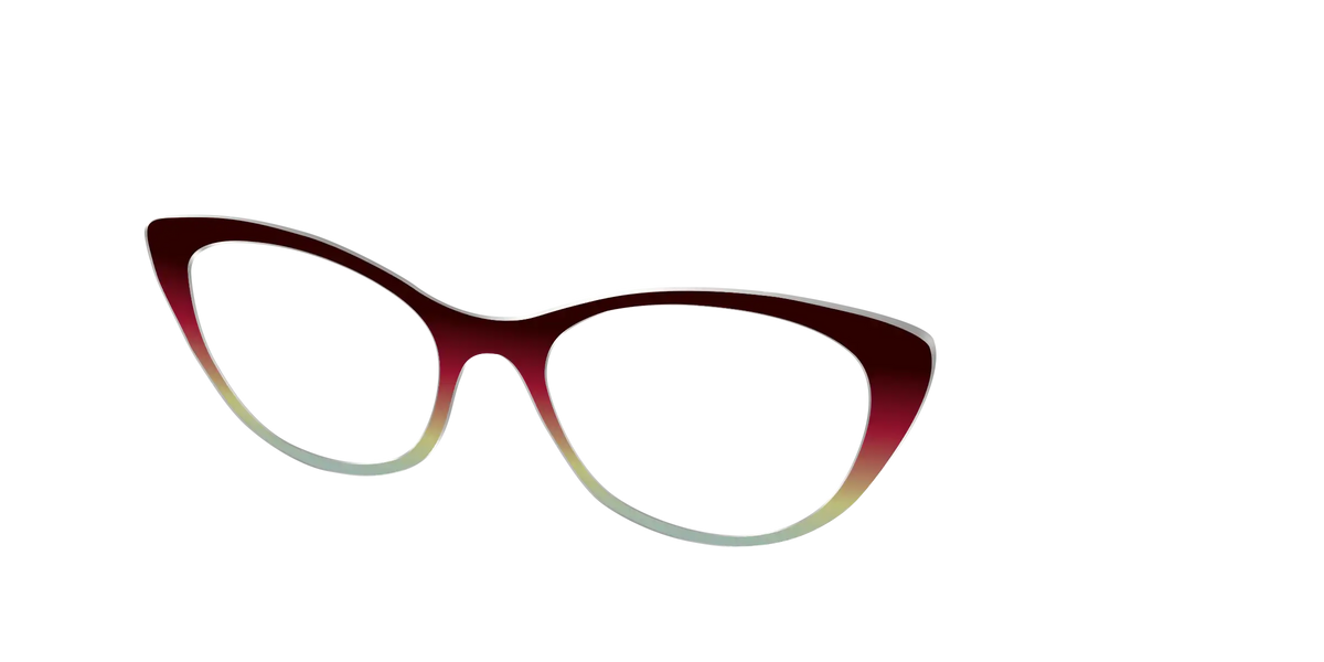 The Cherry to Frosted Mint Gradient