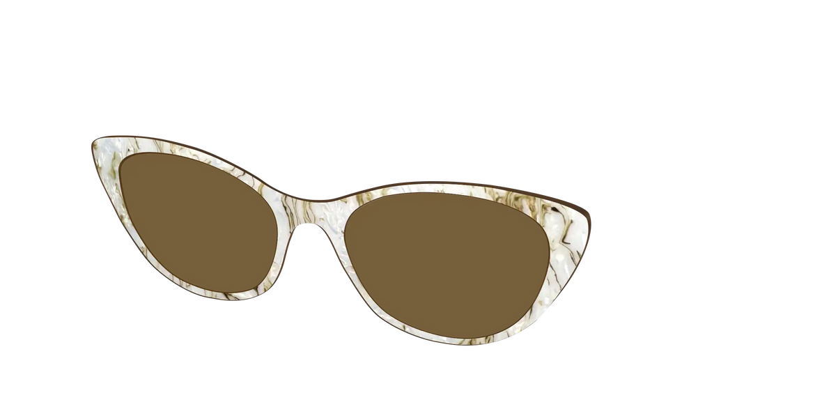 The Polarized Ivory Sand Pearl Shell Sun Top