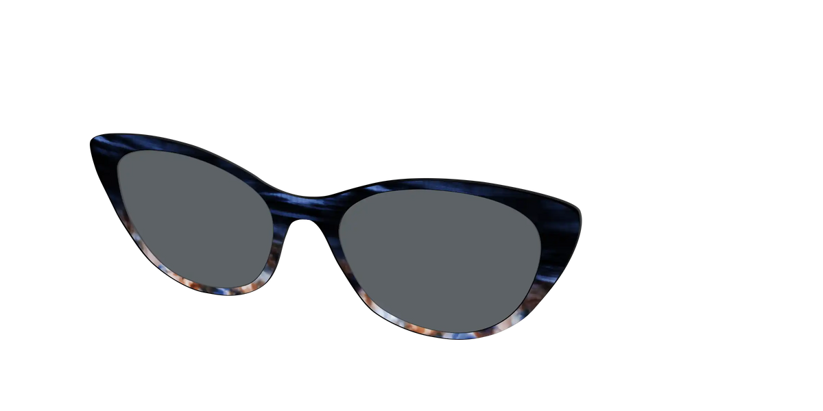 The Polarized Blue Horn Tortoise Sun Top